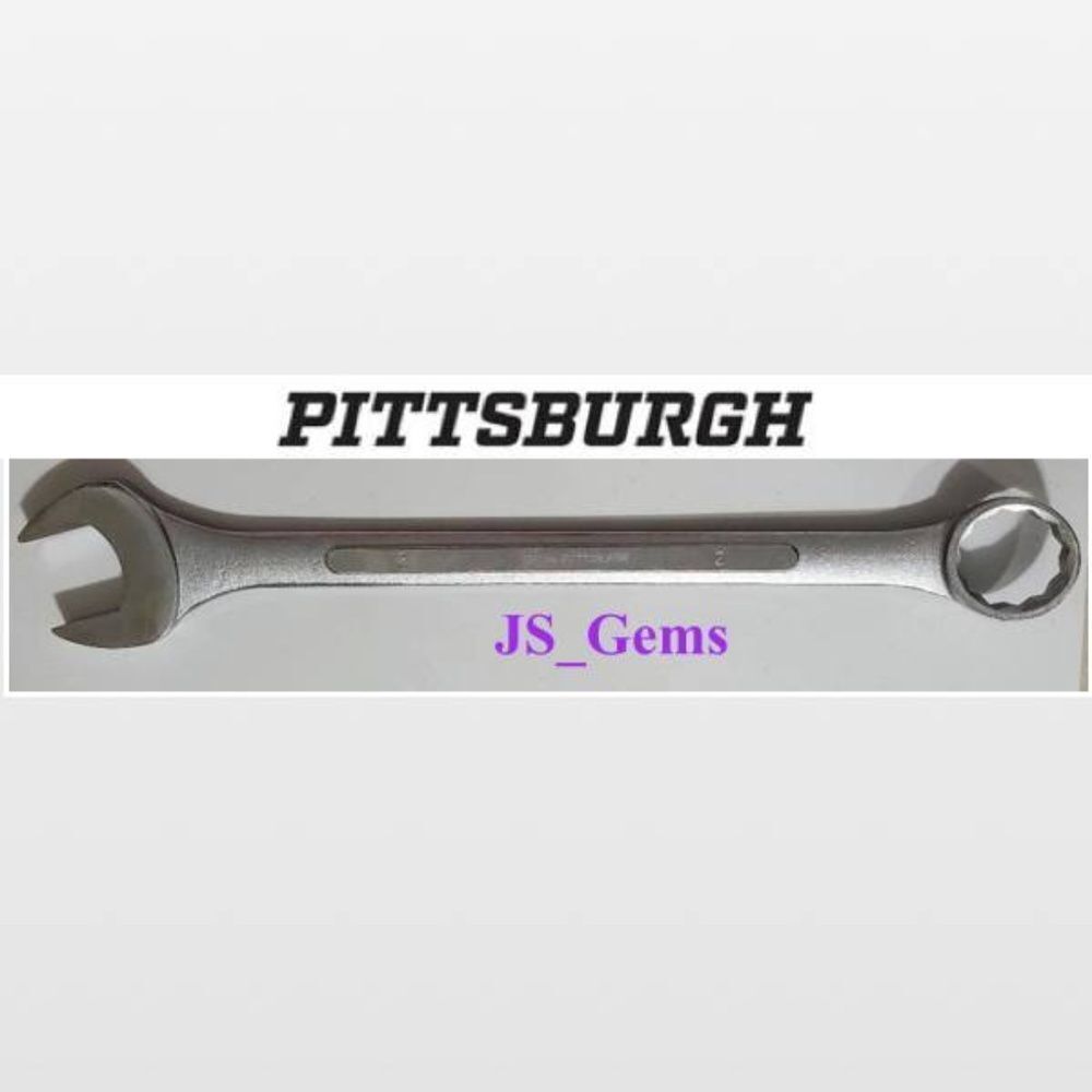 New Pittsburgh Tool 2” Combination Wrench Silver Large